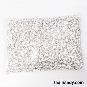 กระพรวนเหล็ก เงา ขนาด 10 mm  บรรจุ 1000 อัน สีเงิน รูปเต็ม