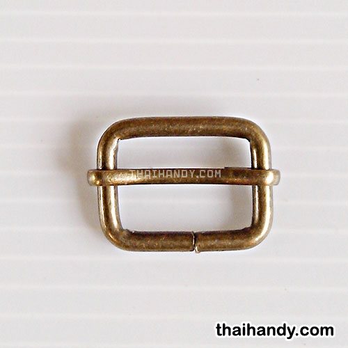 ตัวปรับสายโลหะ 2 ช่อง ขนาด 0.6 นิ้ว บรรจุอัน สีทองรมดำ รูปเต็ม