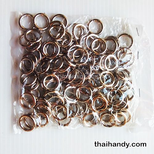 ห่วงเหล็กกลม ขนาด 0.6 นิ้ว บรรจุ 300 อัน สีนิเกิ้ล รูปเต็ม