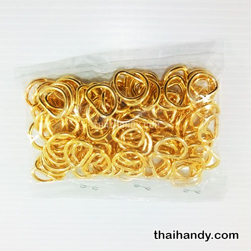 ห่วงเหล็กตัว D  ขนาด 0.5 นิ้ว บรรจุ 300 อัน สีทอง รูปเต็ม