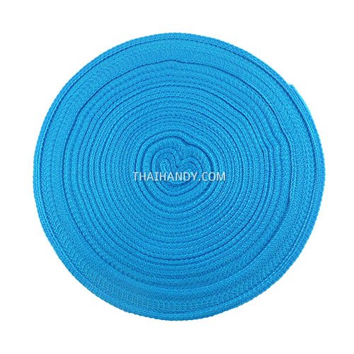 สายผ้า-ผ้ากุ๊น PP  ลายเวอร์จิ้น ขนาด 1 นิ้ว บรรจุ 50 เมตร สีฟ้าเข้ม รูปเต็ม