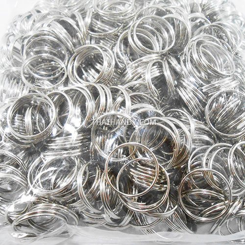 ห่วงพวงกุญแจ เฉพาะห่วง ขนาด 2 cm  บรรจุ 500 อัน สีนิเกิ้ล รูปเต็ม