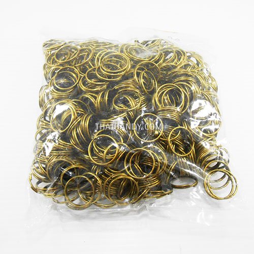 ห่วงพวงกุญแจ เฉพาะห่วง ขนาด 2 cm  บรรจุ 100 อัน สีทองรมดำ รูปเต็ม