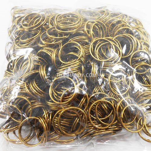 ห่วงพวงกุญแจ เฉพาะห่วง ขนาด 2 cm  บรรจุ 500 อัน สีทองรมดำ รูปเต็ม