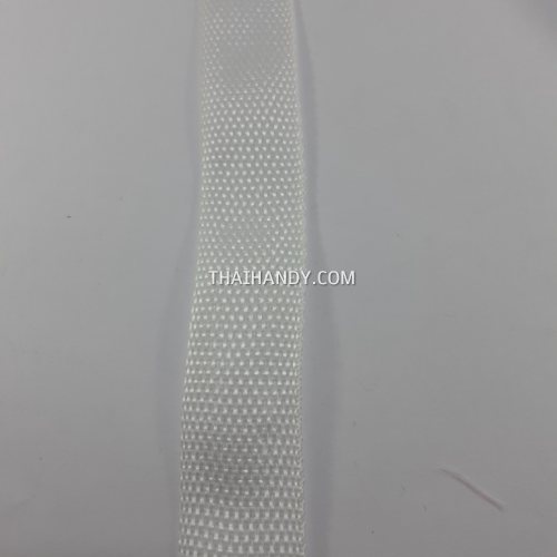 สายผ้า-ผ้ากุ๊น PP  ลายเวอร์จิ้น ขนาด 1 นิ้ว บรรจุ 1 เมตร สีขาว รูปเต็ม