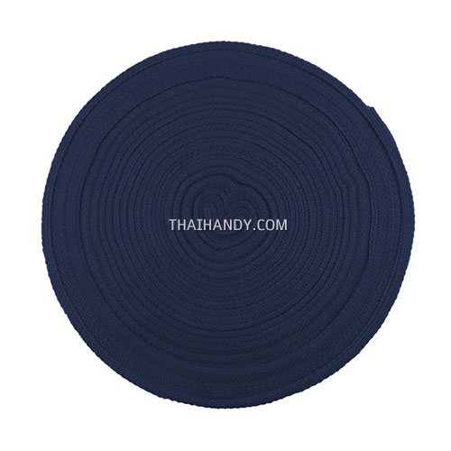 สายผ้า-ผ้ากุ๊น PP  ลายเวอร์จิ้น ขนาด 1 นิ้ว บรรจุ 50 เมตร สีกรมท่า รูปเต็ม