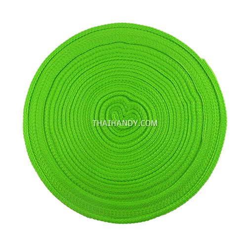 สายผ้า-ผ้ากุ๊น PP  ลายเวอร์จิ้น ขนาด 1 นิ้ว บรรจุ 50 เมตร สีเขียวตอง รูปเต็ม