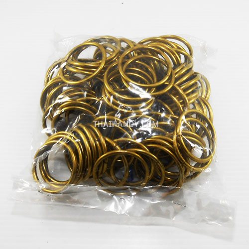 ห่วงเหล็กกลม ขนาด 1.5 นิ้ว บรรจุ 100 อัน สีทองรมดำ รูปเต็ม