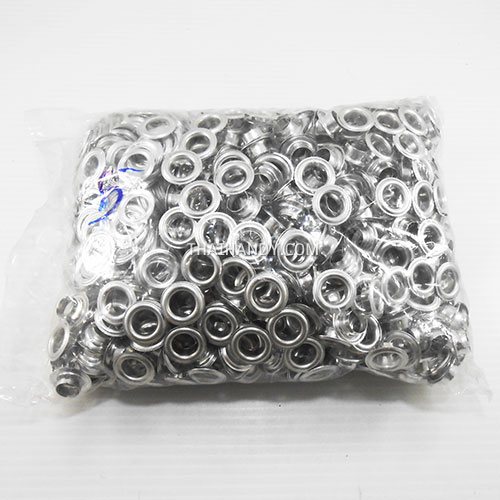 ตาไก่ เหล็ก ขนาด 11 mm (25) บรรจุ 5 กุรุส (720 ชุด) สีนิเกิ้ล รูปเต็ม