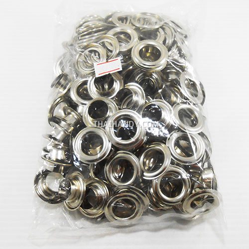 ตาไก่ เหล็ก ขนาด 16 mm (30) บรรจุ 100 ชุด สีนิเกิ้ล รูปเต็ม