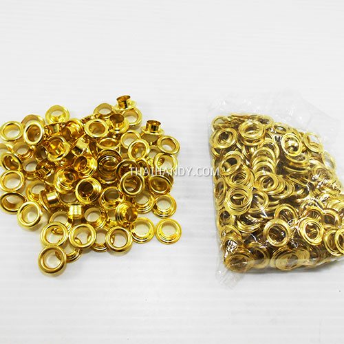 ตาไก่ เหล็ก ขนาด 8.7 mm (23) บรรจุ 5 กุรุส (720 ชุด) สีทอง รูปเต็ม
