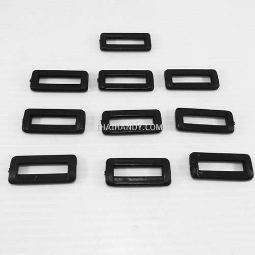 ตัวปรับสายพลาสติก 1 ช่อง ขนาด 1.2 นิ้ว บรรจุ 10 อัน สีดำ รูปเต็ม