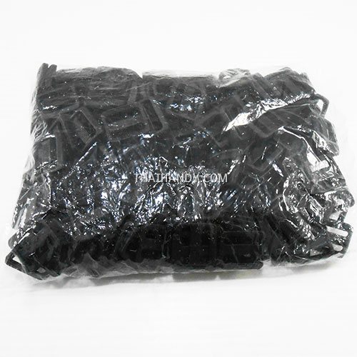 ตัวปรับสายพลาสติก 2 ช่อง ขนาด 3/4 นิ้ว บรรจุ 100 อัน สีดำ รูปเต็ม