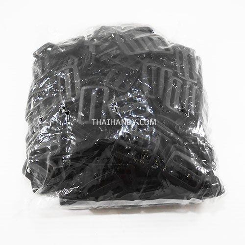 ตัวปรับสายพลาสติก 2 ช่อง ขนาด 1.2 นิ้ว บรรจุ 100 อัน สีดำ รูปเต็ม