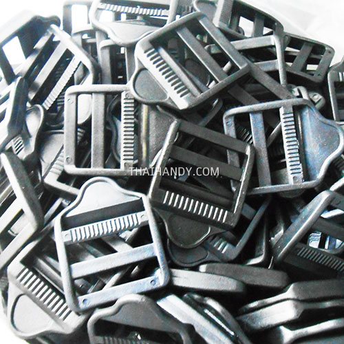 ตัวปรับสายพลาสติก 3 ช่อง ขนาด 1.5 นิ้ว บรรจุ 100 อัน สีดำ รูปเต็ม