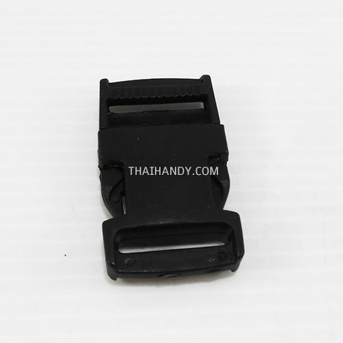 ตัวล็อคสายก้ามปูสี่เหลี่ยม พลาสติก ขนาด 1 นิ้วยกกระสอบแบบแข็ง บรรจุ 1000อัน สีดำ รูปเต็ม