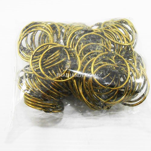 ห่วงสปริงกลม ขนาด 51 mm  บรรจุ 100 อัน สีทองรมดำ รูปเต็ม