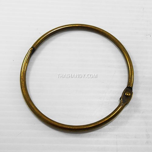 ห่วงสปริงกลม ขนาด 76 mm  บรรจุ 1 อัน สีทองรมดำ รูปเต็ม