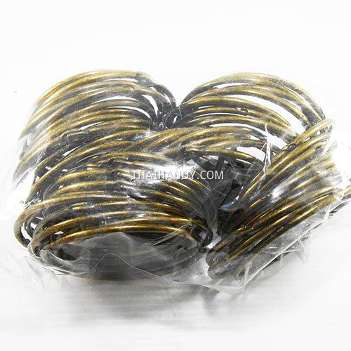 ห่วงสปริงกลม ขนาด 90 mm  บรรจุ 100 อัน สีทองรมดำ รูปเต็ม