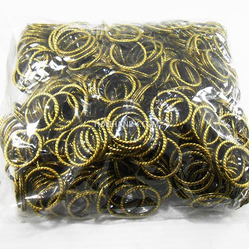 ห่วงพวงกุญแจลายหนา เฉพาะห่วง ขนาด 2.5 cm  บรรจุ 500 อัน สีทองรมดำ รูปเต็ม