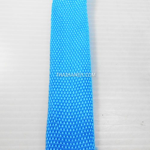 สายผ้า-ผ้ากุ๊น PP  ลายเวอร์จิ้น ขนาด 7 หุน บรรจุ 1 เมตร สีฟ้าอ่อน รูปเต็ม