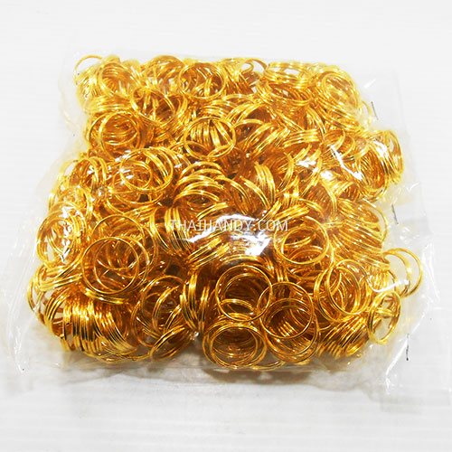 ห่วงพวงกุญแจ เฉพาะห่วง ขนาด 2 cm  บรรจุ 500 อัน สีทอง รูปเต็ม