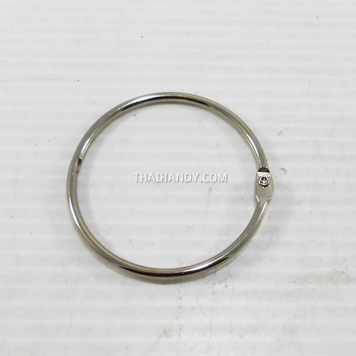 ห่วงสปริงกลม ขนาด 51 mm  บรรจุ 1 อัน สีนิเกิ้ล รูปเต็ม