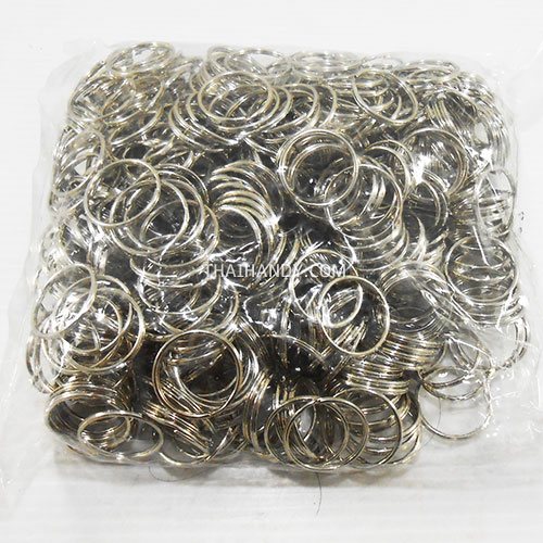 ห่วงพวงกุญแจ เฉพาะห่วง ขนาด 2.5 cm  บรรจุ 100 อัน สีนิเกิ้ล รูปเต็ม