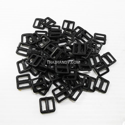 ตัวปรับสายพลาสติก 2 ช่อง ขนาด 3/8 นิ้ว บรรจุ 500 อัน สีดำ รูปเต็ม