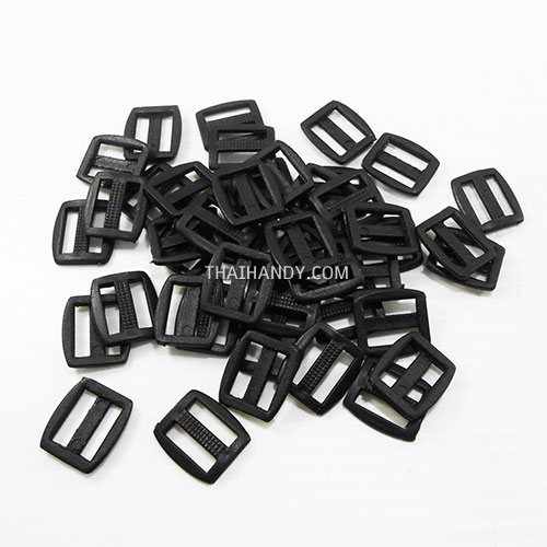 ตัวปรับสายพลาสติก 2 ช่อง ขนาด 1/2 นิ้ว บรรจุ 400 อัน สีดำ รูปเต็ม