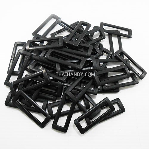 ตัวปรับสายพลาสติก 1 ช่อง ขนาด 2 นิ้ว บรรจุ 100 อัน สีดำ รูปเต็ม