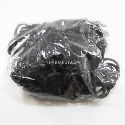 ห่วงพลาสติกตัว D 1 ช่อง ขนาด 1.5 นิ้ว บรรจุ 200 อัน สีดำ รูปเต็ม