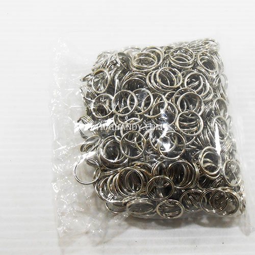 ห่วงพวงกุญแจ เฉพาะห่วง ขนาด 1.36 cm  บรรจุ 1000 อัน สีนิเกิ้ล รูปเต็ม