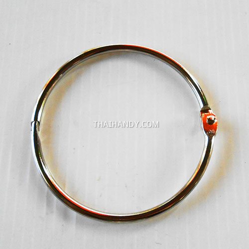 ห่วงสปริงกลม ขนาด 76 mm  บรรจุ 1 อัน สีนิเกิ้ล รูปเต็ม