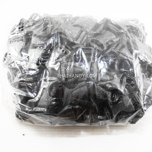 ตัวล็อคสายก้ามปูเต่า พลาสติก ขนาด 1 นิ้ว บรรจุ 500 อัน สีดำ รูปเต็ม