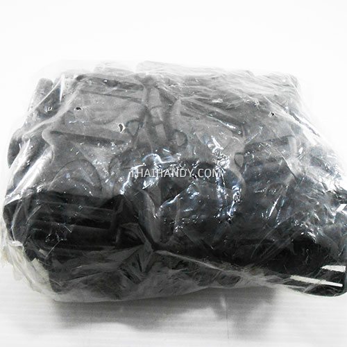 ตัวล็อคสายก้ามปูเต่า พลาสติก ขนาด 1.5 นิ้ว บรรจุ 100 อัน สีดำ รูปเต็ม