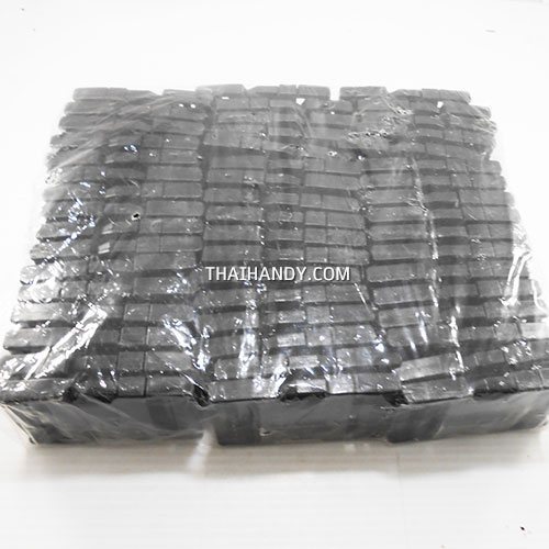 ตัวล็อคสายก้ามปูสี่เหลี่ยม พลาสติก ขนาด 2 นิ้ว บรรจุ 300 อัน สีดำ รูปเต็ม
