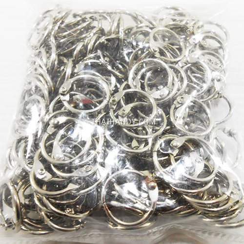 ห่วงสปริงกลม ขนาด 19 mm  บรรจุ 200 อัน สีนิเกิ้ล รูปเต็ม