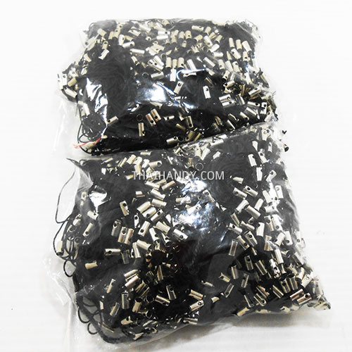 ห่วงพวงกุญแจเชือก ขนาดยาว 5 cm  บรรจุ 1000 อัน สีนิเกิ้ล รูปเต็ม