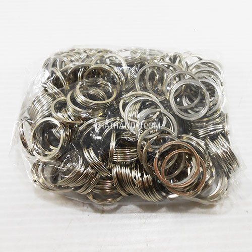 ห่วงพวงกุญแจแบนหนา เฉพาะห่วง ขนาด 2 cm  บรรจุ 500 อัน สีนิเกิ้ล รูปเต็ม