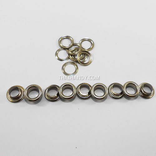 ตาไก่ เหล็ก ขนาด 8.7 mm (23) บรรจุ 10 ชุด สีนิเกิ้ล รูปเต็ม