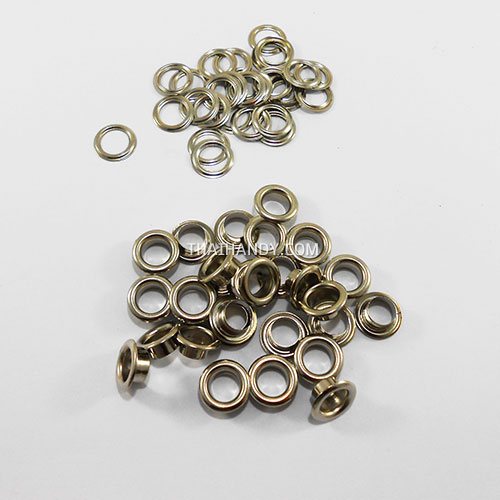 ตาไก่ เหล็ก ขนาด 8.7 mm (23) บรรจุ 100 ชุด สีนิเกิ้ล รูปเต็ม