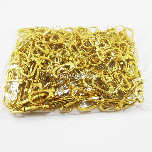 คอหมาโลหะ ตะขอซี ขนาด 1.21x3.3 cm  บรรจุ 100 อัน สีทอง รูปเต็ม