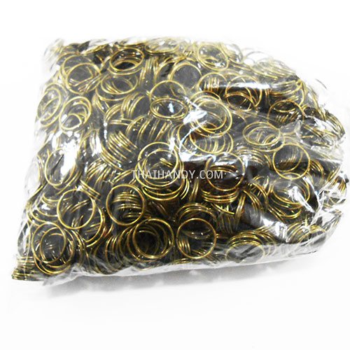 ห่วงพวงกุญแจ เฉพาะห่วง ขนาด 1.2 cm  บรรจุ 500 อัน สีทองรมดำ รูปเต็ม