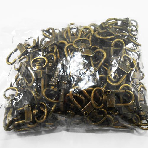 คอหมาโลหะ หลุยส์ ขนาด 1.4x3.2 cm  บรรจุ 100 อัน สีทองรมดำ รูปเต็ม