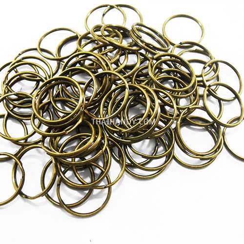 ห่วงพวงกุญแจ เฉพาะห่วง ขนาด 3 cm  บรรจุ 100 อัน สีทองรมดำ รูปเต็ม