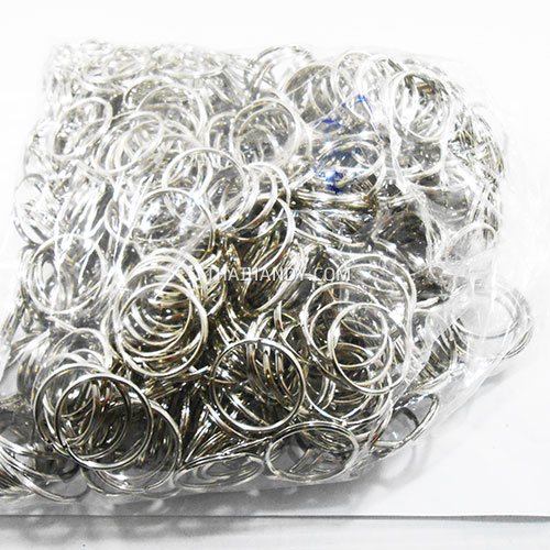 ห่วงพวงกุญแจ เฉพาะห่วง ขนาด 3 cm  บรรจุ 500 อัน สีนิเกิ้ล รูปเต็ม