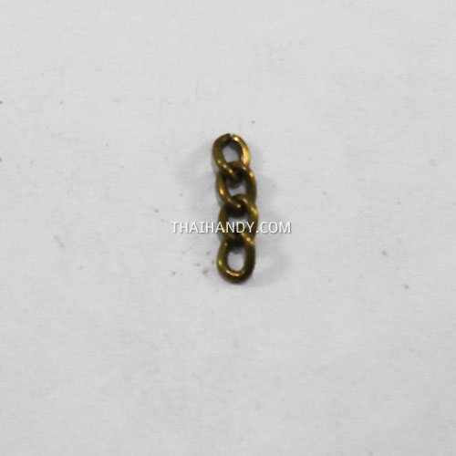 ห่วงพวงกุญแจ เฉพาะโซ่ข้อต่อ บรรจุ 10 อัน สีทองรมดำ รูปเต็ม