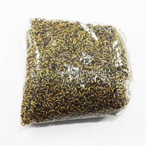 ห่วงพวงกุญแจ เฉพาะโซ่ข้อต่อ บรรจุ 1000 อัน สีทองรมดำ รูปเต็ม