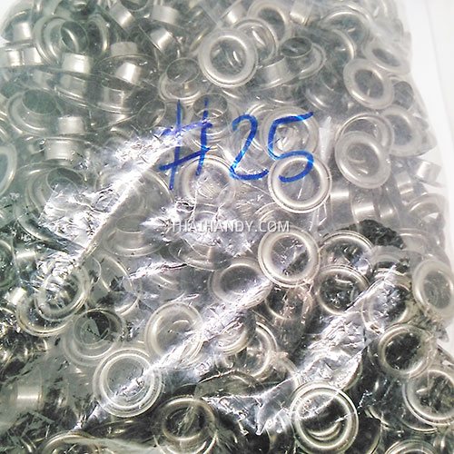 ตาไก่ เหล็ก ขนาด 11 mm (25) บรรจุ 5 กุรุส (720 ชุด) สีรมดำ รูปเต็ม